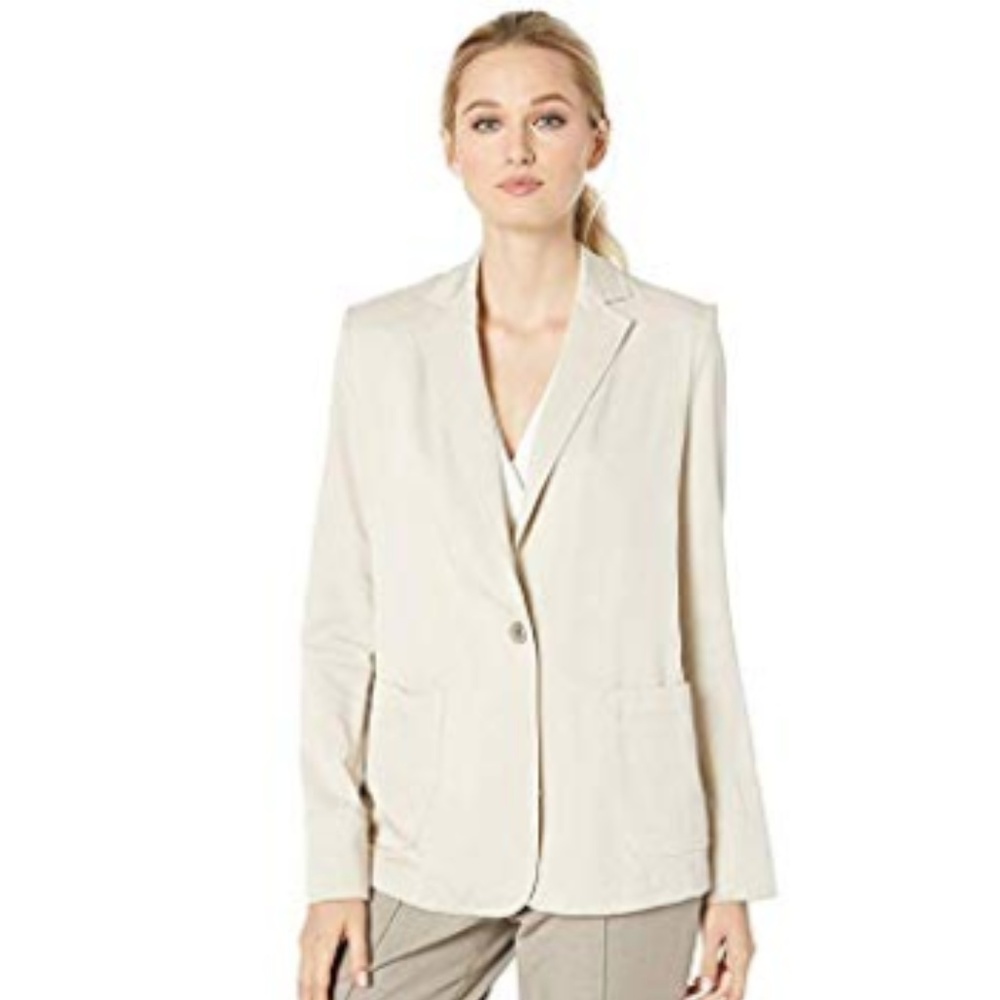 Cream Boxy Blazer (Jones New York)